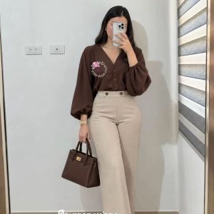 Blusa sunny - café